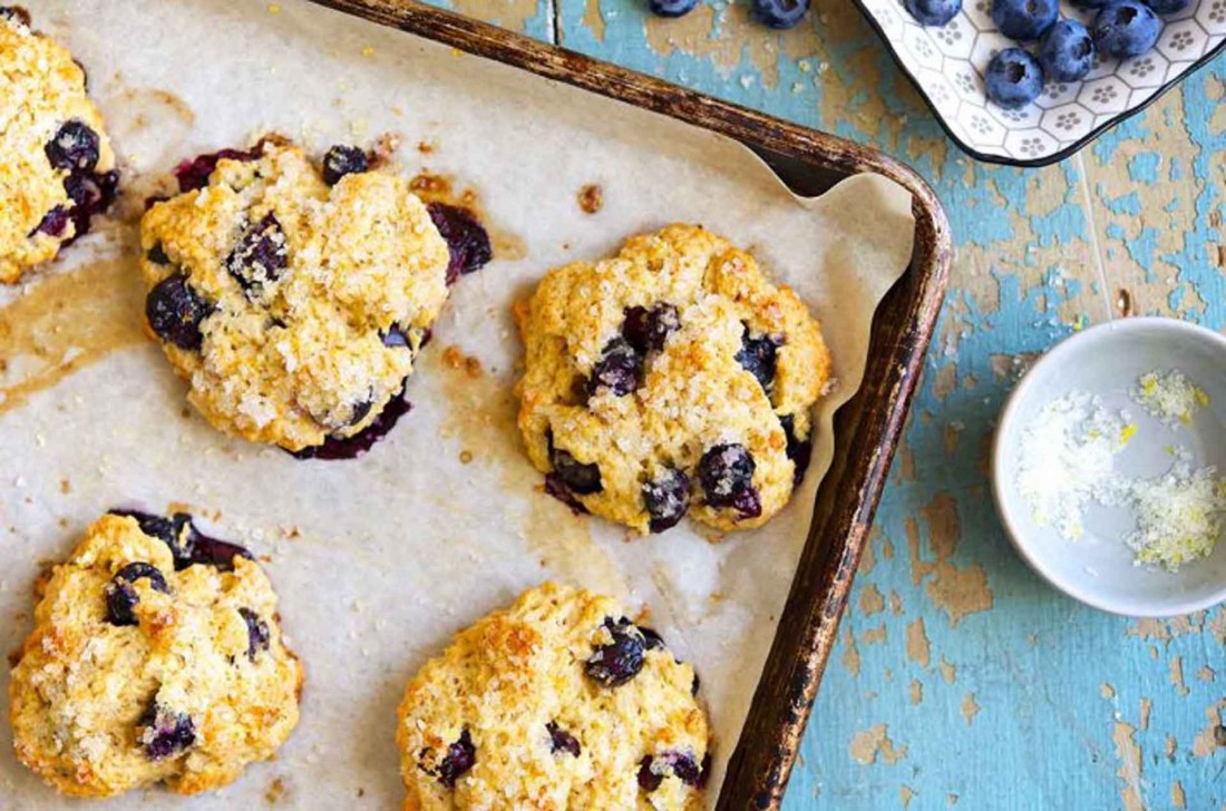 Blueberry and Coconut Scones